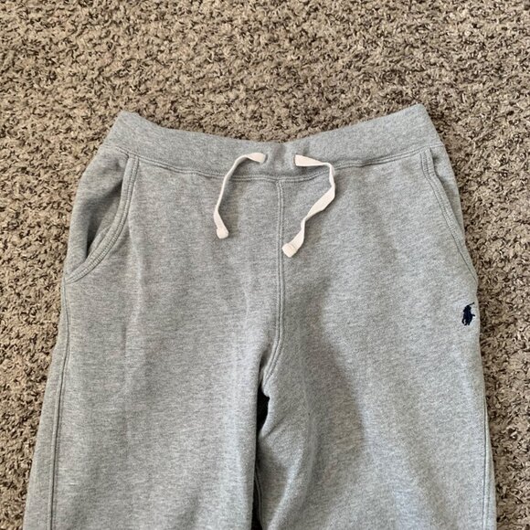 Polo Ralph Lauren Gray Kids Sweatpants L Drawstring Elastic Waist - Picture 2 of 7